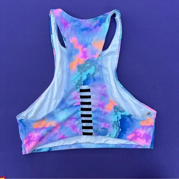 VS PINK Colorful Tie-Dye Sports Bra/Bralette - Picture 3 of 14